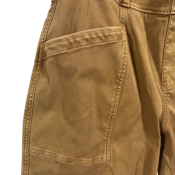 SPANX Stretch Twill Straight Leg Pants Size Large Brown - Picture 2 of 9